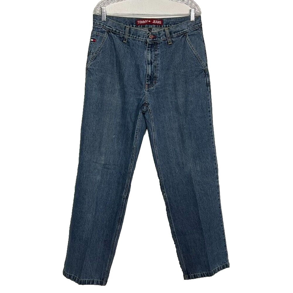 Tommy Hilfiger Jeans Mens 33x34 (34x33) Baggy Skater Y2K Vintage